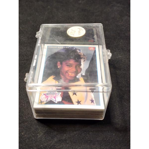 Lot of Assorted Trading Cards in Clear Plastic Case Ft. Dallas Cowboy, Dracula & Harley Davidson!