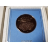 Image 4 : The Franklin Mint "The Recapture Of The America's Cup" Eyewitness Solid Bronze Medal w/ Display