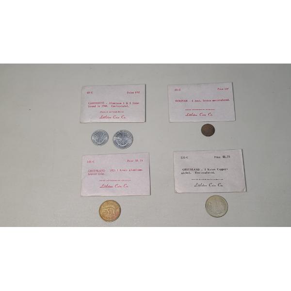 Littleton Coin Co Foreign Coins Including Greenland, Surinam & Cameroons 