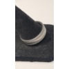 Image 4 : Tiffany Classic Milgrain PT950 Platinum Textured Edge Ring & Platinum Earring Back -Size 9.5- 14.4g