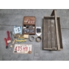 Image 1 : Vintage Collectables Including Paint Rollers & Scraper, Wood Caddy, Cigar Box And More