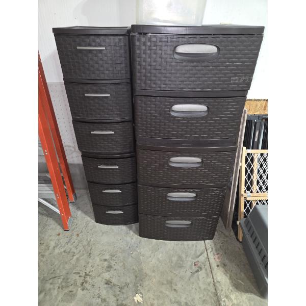 Sterilite Drawer Storage, Two 20"x20" And Two 12"x24" In Great Condition