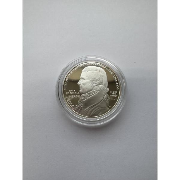 2005 P Proof 90% Silver Dollar- 2005 Chief Justice John Marshall Silver Dollar 