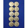 Image 1 : Lot of 10 Assorted Years 40% Silver Kennedy Half Dollars - Face Value: $5.00
