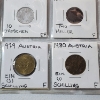 Image 12 : Two Binder Pages Filled with Assorted World Coins: Bahamas, Hungary, Jamaica, Belgium, & More!