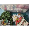Image 2 : PICKUP IN CANTON - Large Plastic Storage Tote Of Excellent Condition Christmas Ornaments And Decorat