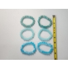 Image 4 : Lot of 6 Assorted Shades of Blue Stone Beaded Bracelets 