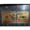 Image 1 : Rare Disney Donald Duck Gold Foil .999999 24k Note