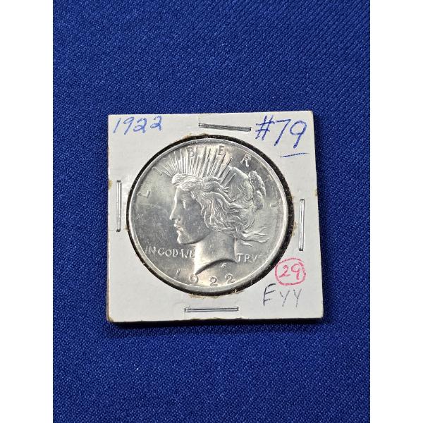Beautiful 1922 Silver Peace Dollar 