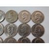 Image 3 : x21 Assorted Years U.S. Eisenhower Dollars FV: $21.00