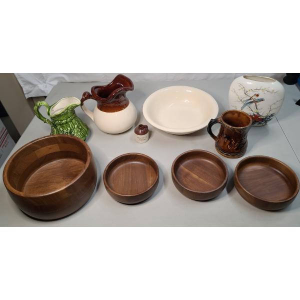 Assorted Vintage Household Items Including Vintage Mccoy Pieces