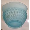 Image 3 : Excellent Condition 13''x9.5'' Vintage Exquisite Indiana Glass Co. Ice Blue Satin Matte Diamond Poin
