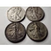 Image 3 : Six 90% Silver United States Walking Liberty Half Dollars ~ $3.00 in Face Value! ~ Various Toning! 