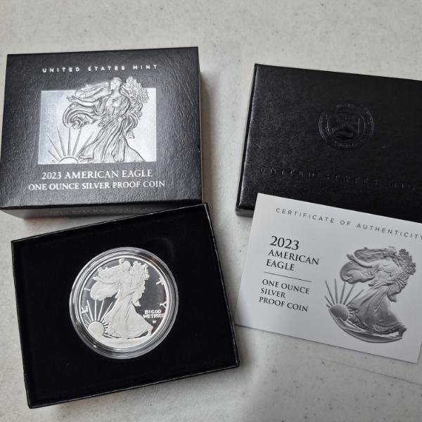 2023 United States Silver Proof 1 Oz .999 Silver Eagle In Case 