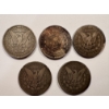 Image 4 : 5 Incredible United States Silver Dollars - 90% Silver - Includes 1879-S Silver Dollar