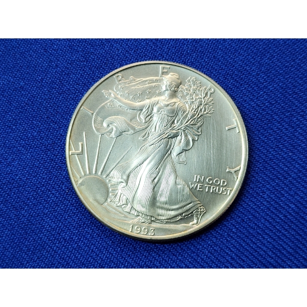 1993 American Silver Eagle $1 1 oz Fine Silver 