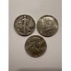 Image 1 : 3 Piece United States Silver Half Dollar Collection - 90% Silver - Excellent Condition