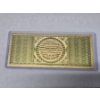 Image 2 : Pure 24k .999 Gold Foil United States 1863 "$100 FLYING EAGLE" Large Note In Pure Gold 