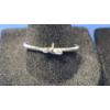 Image 2 : Women's 14K White Gold Ring Set With Clear Stones - Size 9 - Weight: 3 g