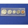 Image 1 : 1964 Uncirculated Coin Set - 5 Coin Set in Coin Set Display Case