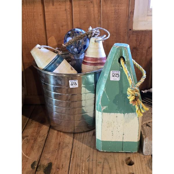 12" Buoy with Assorted Outdoor Decor