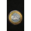 Image 1 : 1993 Riviera Casino Las Vegas, Nevada La Cage $10 Strike Token With .999 Silver Center
