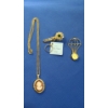 Image 1 : Beautiful Cameo Necklace, Sheffield Quartz Brooch Watch & Vintage Key Finder