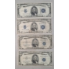 Image 1 : (4) Assorted Series United States $5 Silver Certificates - Face Value: $20.00