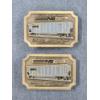 Image 2 : Two Norfolk Southern Roanoke Car Shop 1992 10,000th Rebody Car Belt Buckles