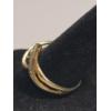 Image 7 : (2) Women's 14K Yellow Gold Channel Set Diamond Bypass Rings - Size 9 - Weight: 7.2g