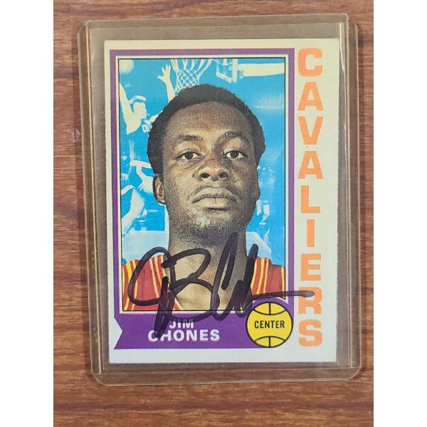 1969 Topps #6  Cleveland Cavaliers Jim Chones Signed Basketball Card