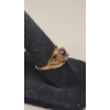 Image 3 : Women's Vintage 10K Yellow Gold Filigree Style Amethyst Ring - Size 6 - Weight: 1.9g