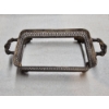 Image 4 : Vintage Silver-Plated Rectangular Casserole Dish with Lid - 1.8lbs Silver Plate plus Glass Dish