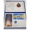 Image 3 : 1.4 Gram 10K Gold 1981 Official First Day of Issue Columbia Space Shuttle Com. Coin & Stamp