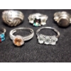 Image 2 : Seven Gorgeous Sterling Silver Rings Ft. Assorted Stones - Weighing Total of 23.4 Grams