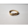 Image 4 : 14K Yellow Gold Ring Size ~10 TW: 2.5g (Bent- See Photos)