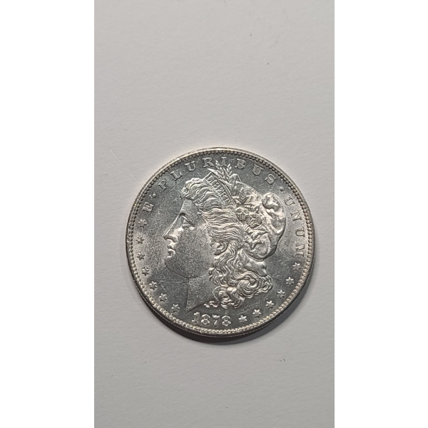 United States 1878-S 90% Silver Morgan Dollar - AU Condition 