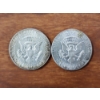 Image 2 : Two 40% Silver United States Kennedy Half Dollars ~ 1967 & 1969 Half Dollars