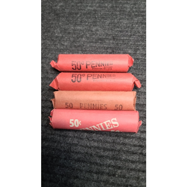 $2 in Assorted Uncounted & Unsearched Wheat Pennies