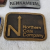 Image 4 : Four Assorted Vintage Collectible Belt Buckles Ft. JOY, Kennametal, West Virginia & Northern Coal Co