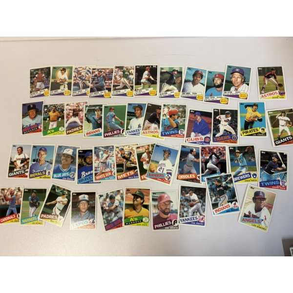 1985 Topps Baseball Cards - Box of Baseball Cards - Includes Odell Jones - Pat Zachry - David Green 