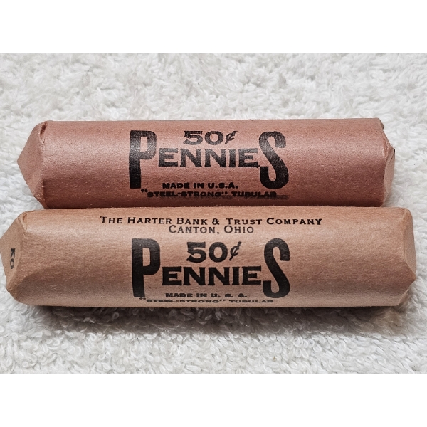 Lot of Assorted US Wheat Pennies in Rolls - AFV $1.00