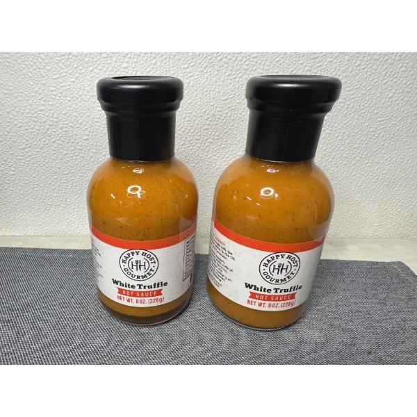 2 - New Bottles of Happy Host White Truffle Sauce - 8 Ounces Per Bottle - Incredible Taste