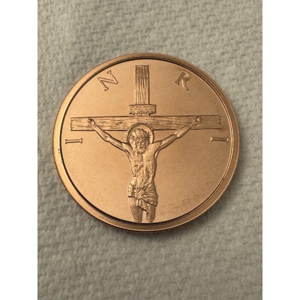 2025 1 oz Silver Shield Crucifixion .999 Fine Copper Round Coin - Brilliant Uncirculated - Limited 