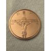 Image 1 : 2025 1 oz Silver Shield Crucifixion .999 Fine Copper Round Coin - Brilliant Uncirculated - Limited 