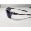 Image 3 : Oakley Polarized Wire Frame Sunglasses - Blue Lenses Silver Frame - With Microfiber Bag