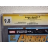 Image 3 : STAN LEE AUTOGRAPHED Avengers Assemble #1 Marvel Comics 5/12 CGC Graded 9.8 - Also Signed By Artist