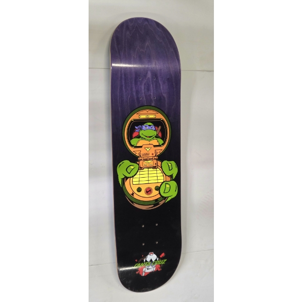 Santa Cruz x TMNT Leonardo 8.0 Skateboard Deck In Excellent Collectable Condition 