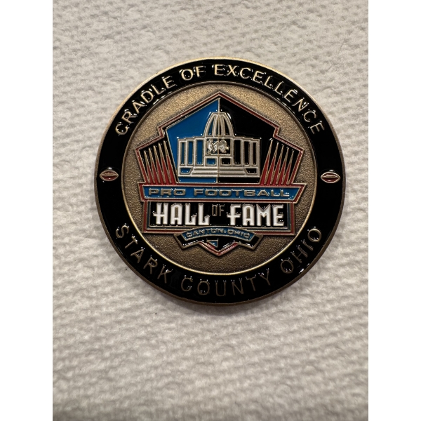 Rare 2015 Pro Football Hall of Fame Sheriff George T. Maier Challenge Coin