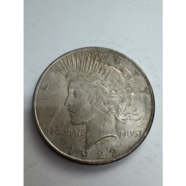 1922-D United States 90% Silver Peace Dollar - Incredible Condition